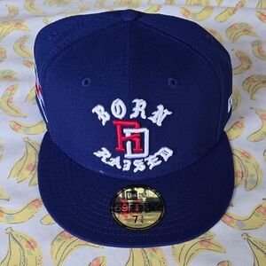 New Era Royal Blue Born Raised Fitted Cap WBC Dominican Rep.